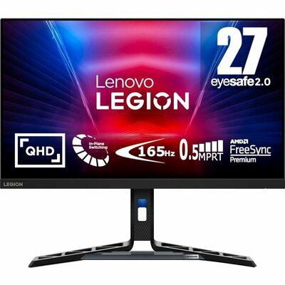Lenovo Legion R27q-30 Quad HD 27" IPS LCD Gaming Monitor - Black 