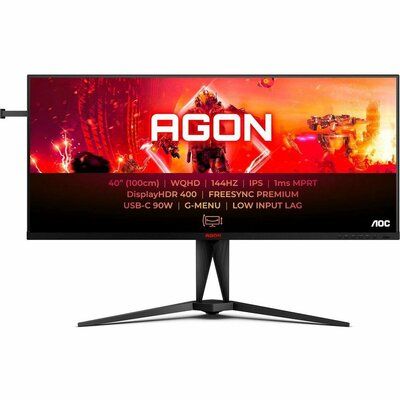 AOC AG405UXC Ultra-Wide Quad HD 40" IPS LCD Gaming Monitor - Black 