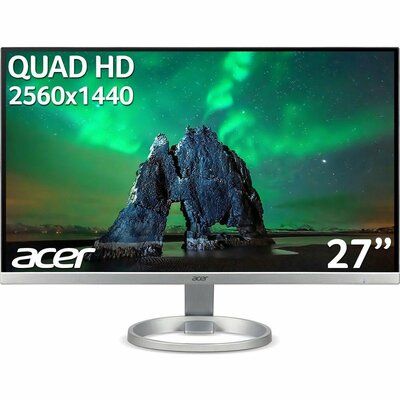 Acer R270Usmipx Quad HD 27" IPS LCD Monitor - Black & Silver