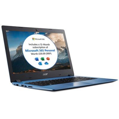 Acer Aspire 1 14" Celeron 4GB 64GB Cloudbook - Blue