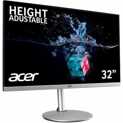 Acer CBA322QU Quad HD 31.5" IPS LCD Monitor - Silver & Black
