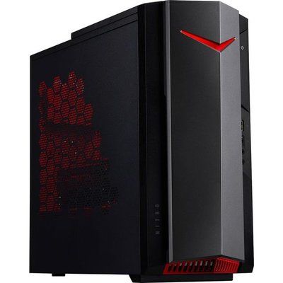 Acer Nitro 50 N50-640 Gaming Tower - 1024 SSD - Black & Red