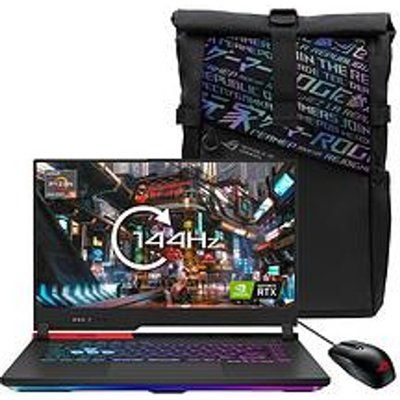 Asus Strix Geforce RTX 3050Ti Ryzen 5 8GB RAM 512GB SSD 15" FHD 144Hz Gaming Laptop With Rucksack And Mouse - Grey