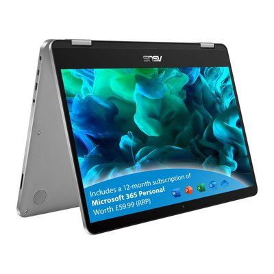 ASUS Vivobook Flip 14 14" Celeron 4GB 64GB 2-in-1 Laptop