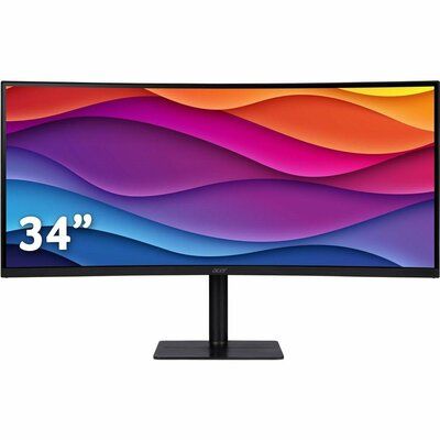 Acer CZ342CUR Wide Quad HD 34" Curved VA LCD Monitor - Black 