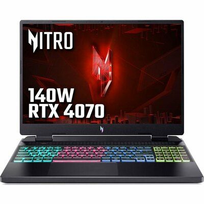 Acer Nitro 16 16" Gaming Laptop - AMD Ryzen 7, RTX 4070, 1.5 TB SSD 