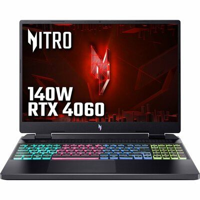 Acer Nitro 16 AN16-41 16" Gaming Laptop NVIDIA GeForce RTX 4060 AMD Ryzen 7 1TB SSD - Black
