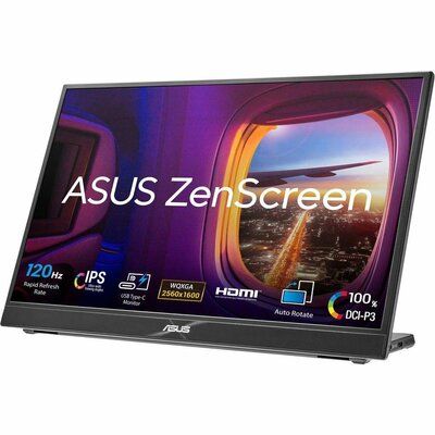 Asus ZenScreen MB16QHG Quad HD 16" IPS LED Portable Monitor - Black 