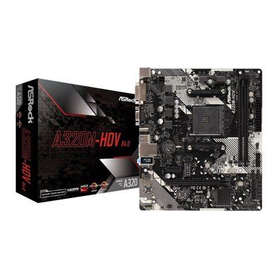 ASRock A320M-HDV socket AM4 DDR4 MicroATX Motherboard