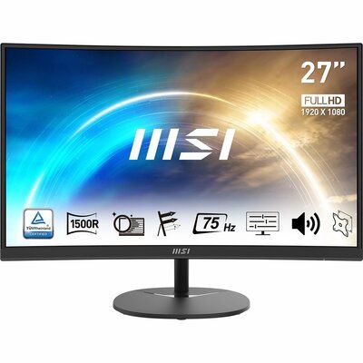 MSI Pro MP271CA 27" Full HD 75Hz Curved Gaming Monitor with AMD FreeSync - Black