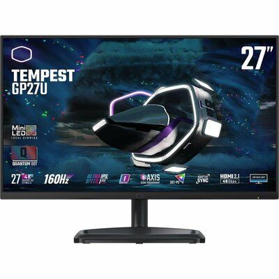Cooler Master Tempest GP27U 4K Ultra HD 27" Quantum Dot Mini-LED Gaming Monitor - Black 