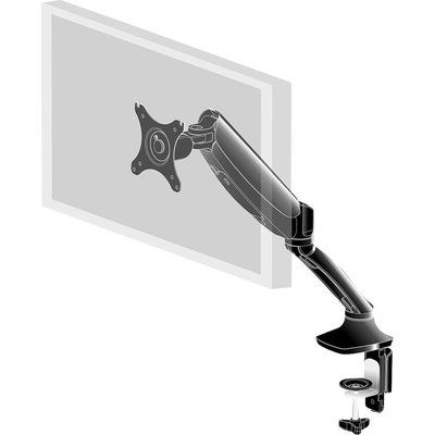 IIYAMA Gas Spring Desk Mount for Desktop Monitors - Black 