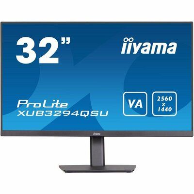 Iiyama ProLite XUB3294QSU-B1 Quad HD 31.5" VA LCD Monitor - Black 