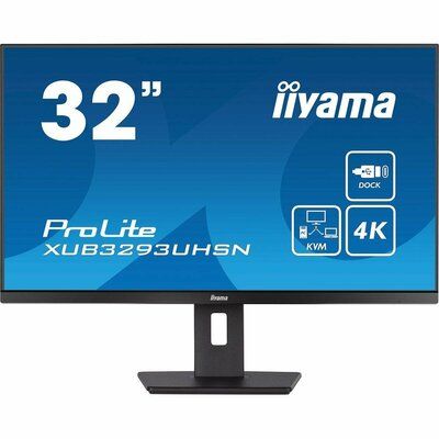 Iiyama ProLite XUB3293UHSN-B5 4K Ultra HD 32" IPS LCD Monitor - Black 