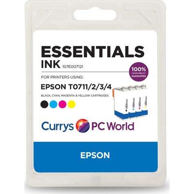 Essentials T071 Tri-colour & Black Epson Ink Cartridge - Multipack