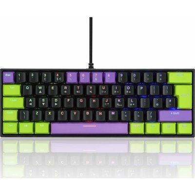 Adx Firefight MK06P22 Mechanical Gaming Keyboard - Purple & Black 