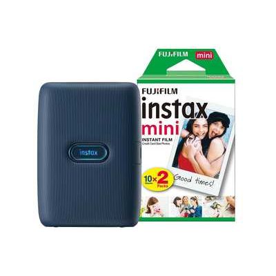 Fujifilm Instax Mini Link Wireless Photo Printer including 20 Shots - Dark Denim