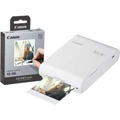 Canon Selphy Square QX10 Instant Photo Printer includng 20 Shots - White