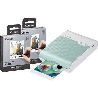 Canon Selphy Square QX10 Instant Photo Printer including 40 Shots - Green