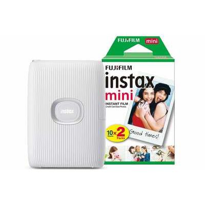 Fujifilm Instax Mini Link 2 Wireless Photo Printer with 20 Shots - Clay White