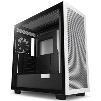 NZXT H7 Flow Black/White Mid Tower Tempered Glass PC Gaming Case