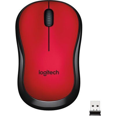 Logitech M220 Silent Wireless Optical Mouse - Red 