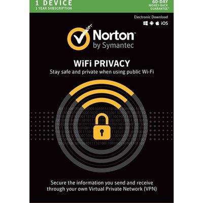Norton Wi-Fi Privacy 2018 - 1 year for 1 device (download)