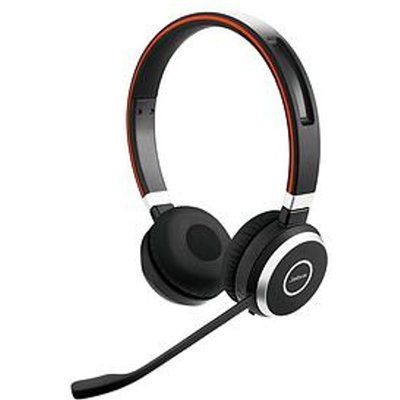 Jabra Evolve 65 Bluetooth Stereo On Ear Wireless Headset With Long Passive Noise Cancellation