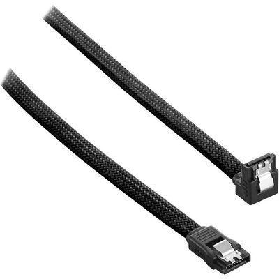 Cablemod ModMesh 30 cm Right Angle SATA 3 Cable - Black