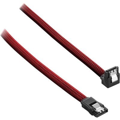 Cablemod ModMesh 60 cm Right Angle SATA 3 Cable - Blood Red