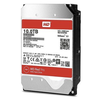 Western Digital Red Pro 10TB SATA III 3.5 NAS Internal Hard Drive