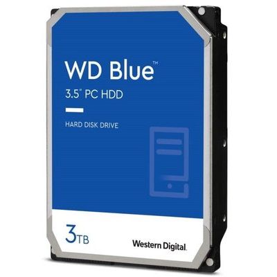 WD Blue 3TB 3.5" SATA Desktop Hard Drive - 5400rpm, 256MB Cache