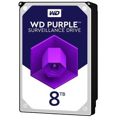 Western Digital WD 8 TB Surveillance Hard Drive - Purple