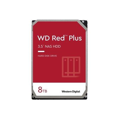 Wd Red Plus 8TB 3.5" Sata Nas Hard Drive Cmr 7200rpm