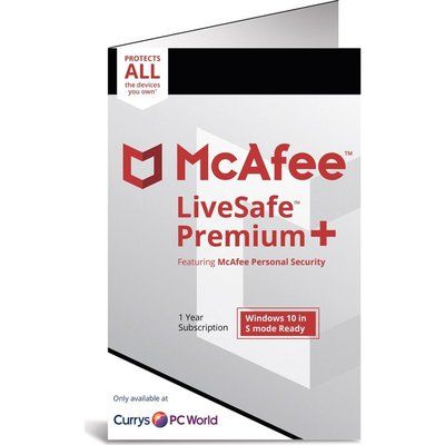 Mcafee LiveSafe Premium 2020 - 1 year for unlimited devices