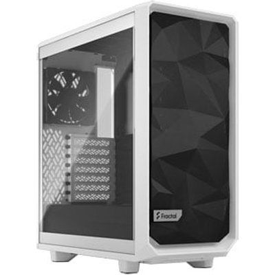 Fractal Design Fractal Meshify 2 Compact White Mid Tower Tempered Glass PC Case