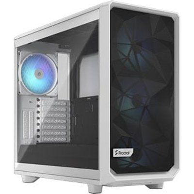 Fractal Design Fractal Meshify 2 RGB White Mid Tower Tempered Glass PC Case