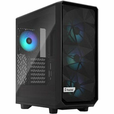 Fractal Design Fractal Meshify 2 Compact RGB Black Mid Tower Tempered Glass PC Case
