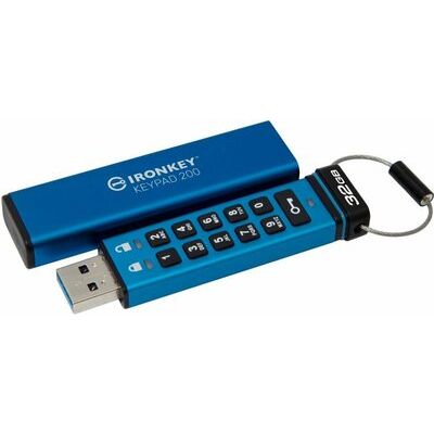 Kingston IronKey Keypad 200 32GB Hardware-encrypted USB Flash Drive