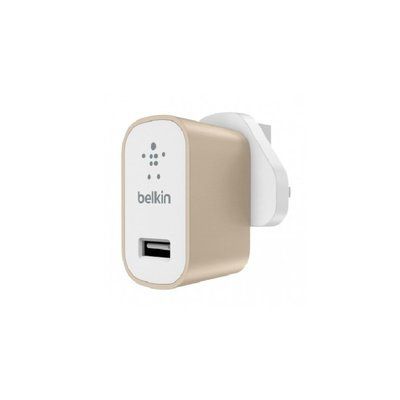 Belkin Premium MixIt Mains Charger Gold and White