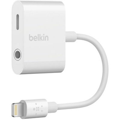 Belkin 3.5mm Audio + Charge RockStar Adapter White