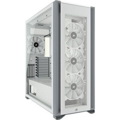 Corsair iCUE 7000X RGB Tempered Glass ATX Full-Tower PC Case - White 