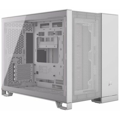 Corsair 2500D Airflow Micro ATX Dual Chamber PC Case - White