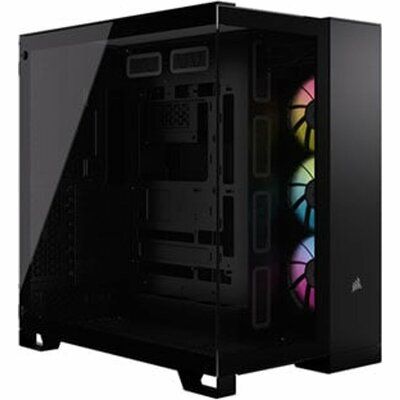 Corsair 6500X RGB Black Dual Chamber Tempered Glass Mid Tower PC Case