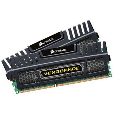 Corsair Memory Vengeance Jet Black 16GB DDR3 1600 MHz CAS 10 XMP Dual