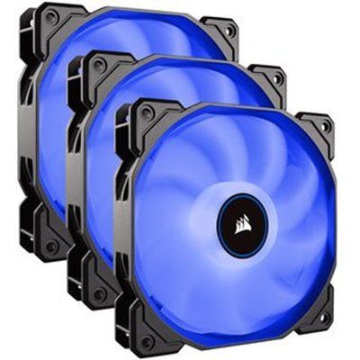 Corsair AF120 Triple 120mm Blue LED 3pin Cooling Fans 2018 Edition