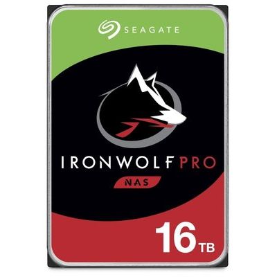 Seagate IronWolf Pro ST16000NE000 - Hard drive - 16 TB - internal - 3.5 - SATA 6Gb/s - 7200 rpm - buffer_ 256 MB