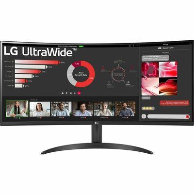 LG UltraWide 34" Quad HD 100Hz Monitor with AMD FreeSync - Black