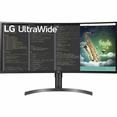LG UltraWide 35WN75CP-B Quad HD 35" Curved VA LCD Monitor - Black 