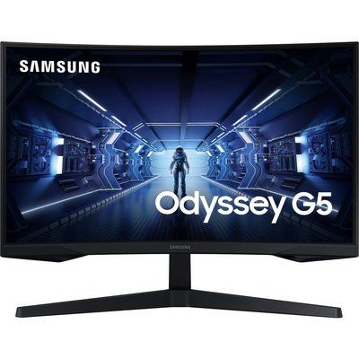Samsung Odyssey G5 LC27G55TQWUXEN Quad HD 27" Curved LED Gaming Monitor - Black 